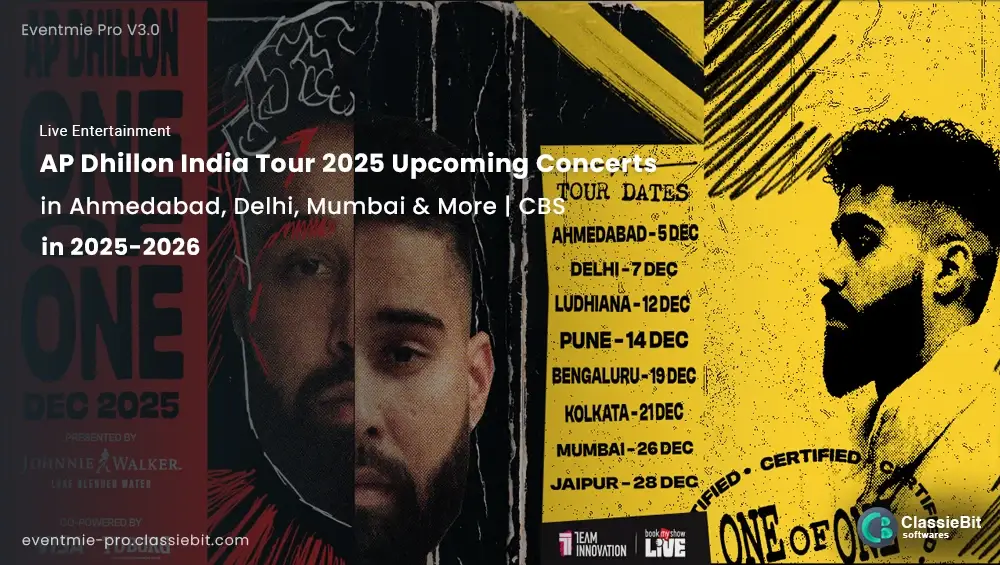 AP Dhillon India Tour 2025 – Upcoming Concerts in Ahmedabad, Delhi, Mumbai & More | CBS